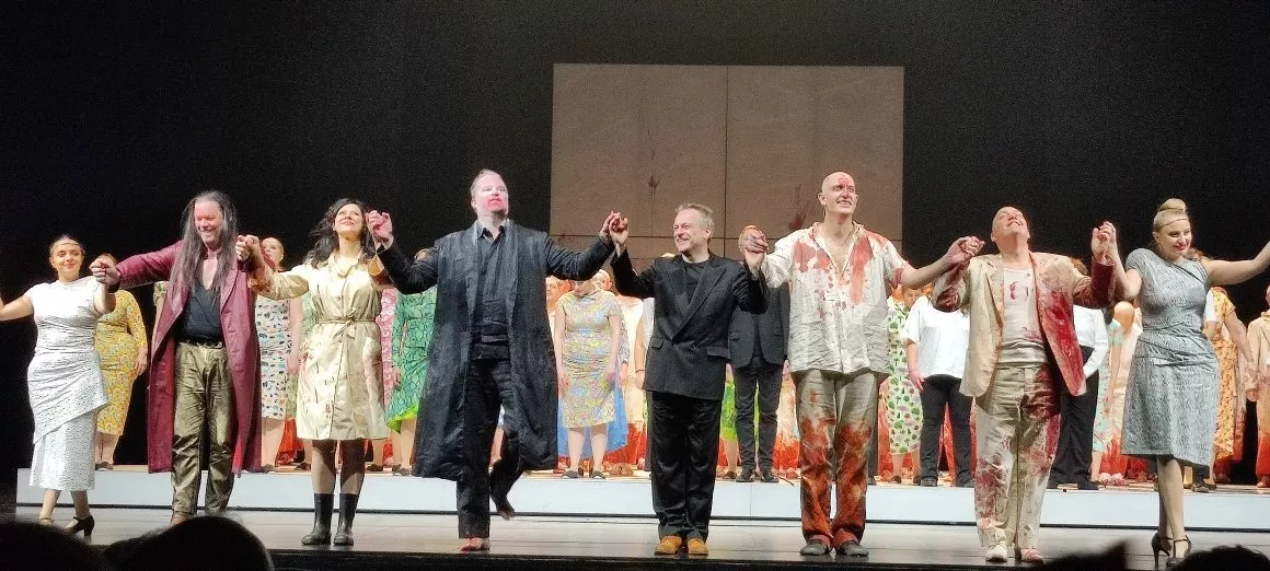 Künstler auf Bühne bei Parsifal in Genf